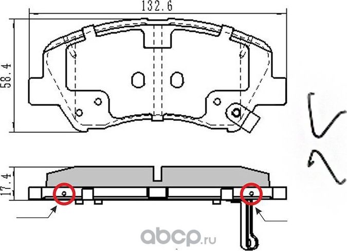 Колодки тормозные перед HYUNDAI SOLARIS 10-CRETA (SAT). Артикул ST58101H5A25