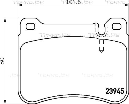 Тормозные колодки Mintex передние для Mercedes-Benz CLC-Класс 2008-2011. Артикул MDB2775