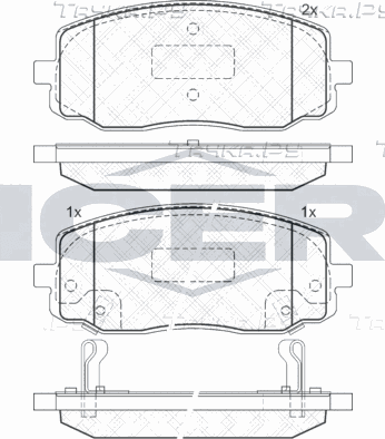 Тормозные колодки Icer передние для Hyundai i10 I 2008-2017. Артикул 181709