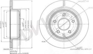 Тормозной диск Advics для Nissan X-Trail T32 2013-2025. Артикул B6R107B