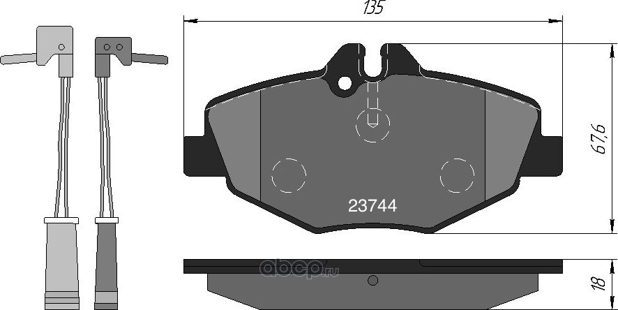 Колодки тормозные дисковые передние к-т MERCEDES W211 02> (Kotl) Kotl. Артикул 1542kt