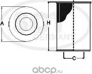 Масляный фильтр SCT-Germany. Артикул SH 4032 P