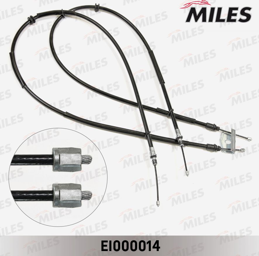 Трос ручника (тросик ручного тормоза) Miles. Артикул EI000014