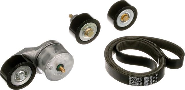 Приводной ремень поликлиновой с роликами (комплект) Gates FleetRunner™ Micro-V® для DAF XF 2012-2026. Артикул K018PK2058HD