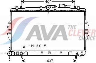 Радиатор охлаждения двигателя AVA. Артикул HYA2088