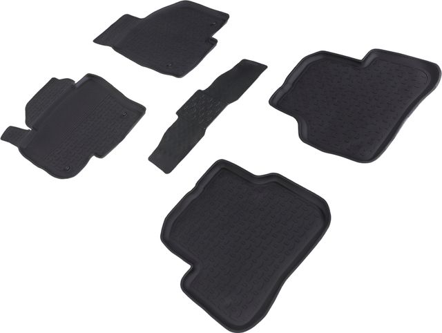 Коврики резиновые Seintex с высоким бортиком для салона Volkswagen Passat B7 2011-2014. Артикул 82715