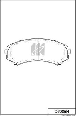 Тормозные колодки MK Kashiyama передние для Isuzu D-Max I 2002-2012. Артикул D6085H