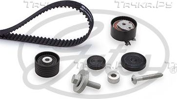 Ремень ГРМ с роликами (комплект) Gates PowerGrip® для Renault Clio III 2005-2014. Артикул K045671XS