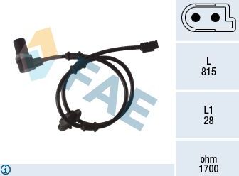 Датчик ABS FAE задний правый для Mercedes-Benz E-Класс II (W210, S210) 1995-2003. Артикул 78075