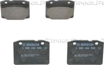 Тормозные колодки Bosch (Low-Metallic) передние для ВАЗ 2107 1986-2012. Артикул 0 986 494 568
