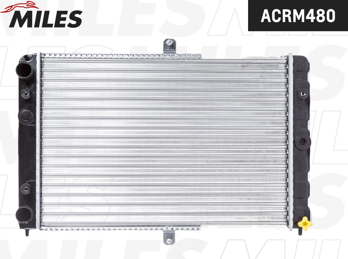Радиатор охлаждения двигателя Miles для ВАЗ Samara (2108, 2109, 2113, 2114) 1986-2013. Артикул ACRM480