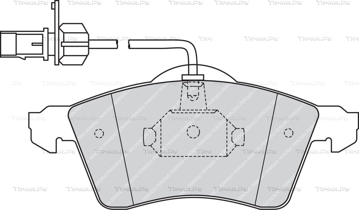 Тормозные колодки Ferodo Premier Eco Friction передние для Volkswagen LT II 1997-2002. Артикул FVR1518