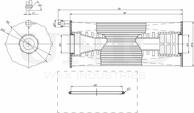 Фильтр масляный (Unio). Артикул FLT-20045
