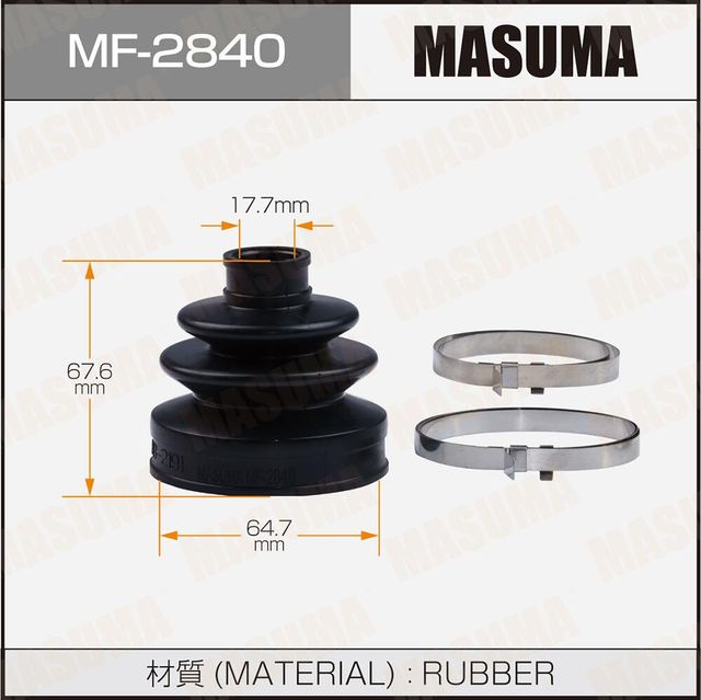 Пыльник шруса (комплект) Masuma. Артикул MF-2840
