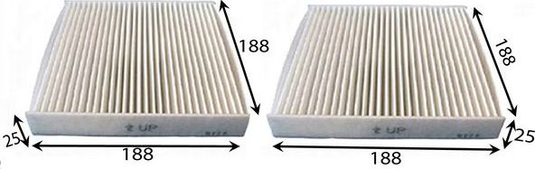 Салонный фильтр JS Asakashi. Артикул AC0183SET
