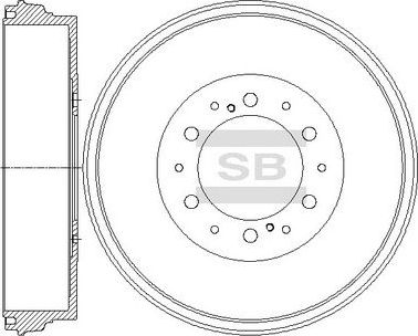 Тормозной диск Sangsin Hi-Q. Артикул SD4065