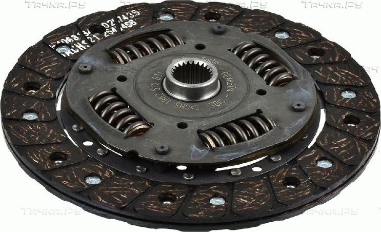 Диск сцепления SACHS для Volkswagen Vento 1991-1998. Артикул 1862 512 031