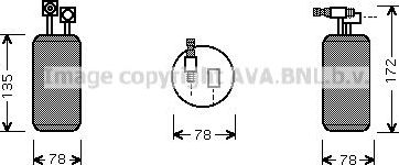 Осушитель кондиционера AVA для Volkswagen Transporter T4 1990-2003. Артикул VND052