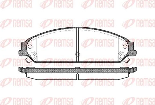 Тормозные колодки Remsa. Артикул 1128.08