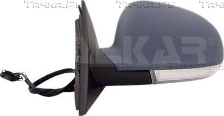 Зеркало боковое Alkar правое для Skoda Superb I 2006-2008. Артикул 6130571