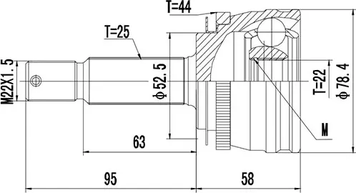 Шрус Наружный (Zikmar). Артикул Z87297R