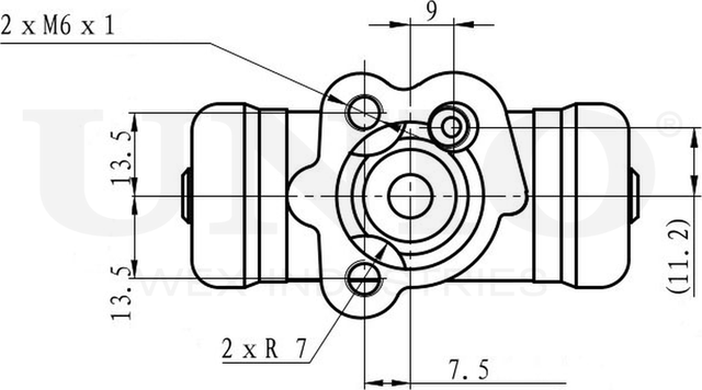 Цилиндр тормозной рабочий (Unio). Артикул BRC-20531