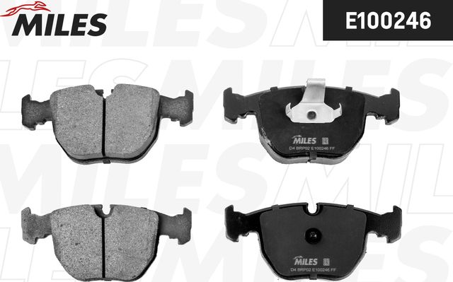 Тормозные колодки Miles (Semi-Metallic). Артикул E100246