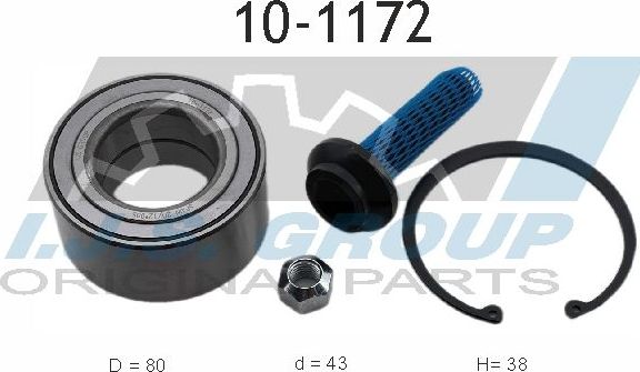 Ступичный подшипник (комплект) IJS Group. Артикул 10-1172