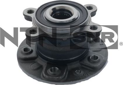 Ступица колеса с интегрированным подшипником NTN / SNR задняя правая для Nissan Qashqai II 2018-2026. Артикул R168.137