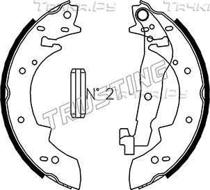 Тормозные колодки Trusting задние для Renault Safrane I 1996-2000. Артикул 019.024