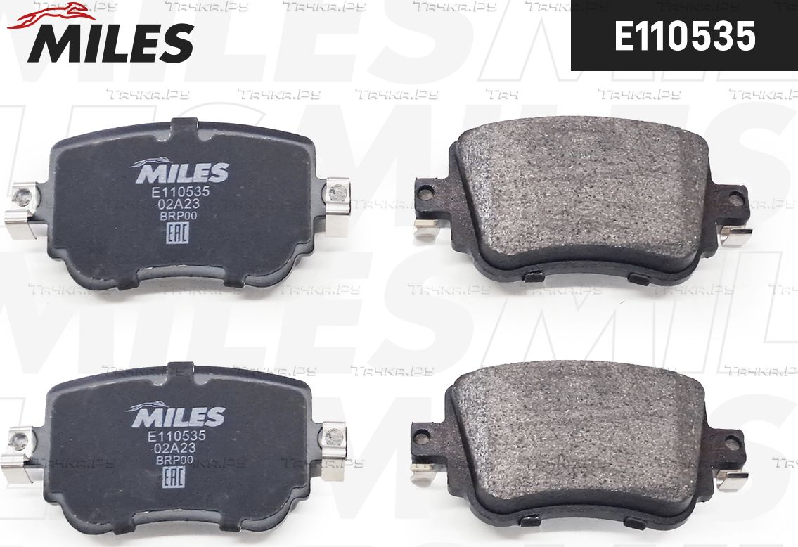 Тормозные колодки Miles (Semi-Metallic) задние для SEAT Alhambra II 2010-2026. Артикул E110535