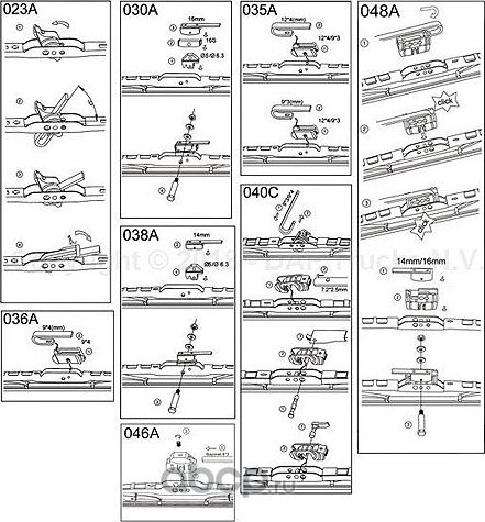 Щетки стеклоочистителя (дворники) DAF. Артикул 1868249