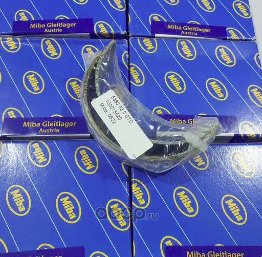 Вкладыши MERCEDES Actros дв.OM501,521,541,941 шатунные STD комплект (2шт.) MIBA. Артикул 5380930STD