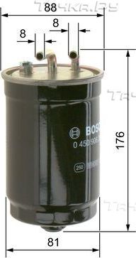 Топливный фильтр Bosch для Mazda 121 III 1996-1999. Артикул 0 450 906 261