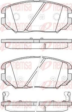 Тормозные колодки Remsa. Артикул 1204.12