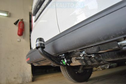 Фаркоп Westfalia для Volkswagen Caravelle T6 Van (вкл. 4-Motion; искл. Rockton) 2015-2024. Быстросъемный крюк. Артикул 321651600001