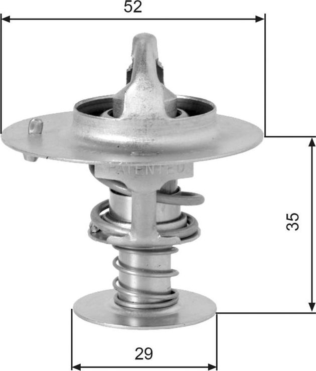 Термостат Gates для Honda Jazz I 2002-2008. Артикул TH03382G1