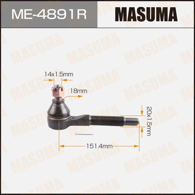 Наконечник рулевой тяги Masuma. Артикул ME-4891R