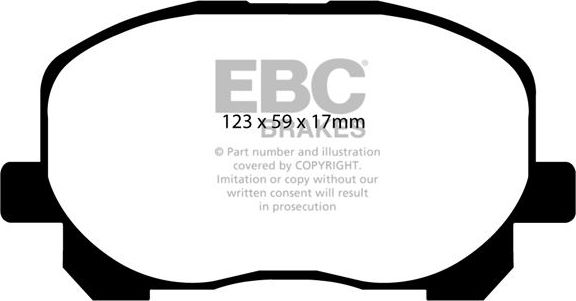 Тормозные колодки EBC Brakes. Артикул DP1455