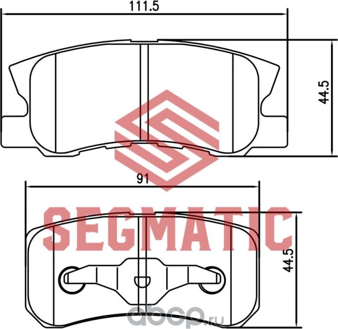 SGBP2573 Колодка торм диск зад Mitsubishi Outlander 2.4 2006-2012, Outlander 2.4 (Segmatic) Segmatic. Артикул SGBP2573