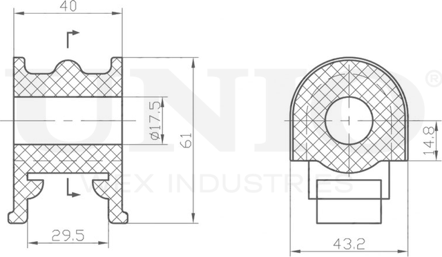Втулка стабилизатора (Unio). Артикул RMP-10245