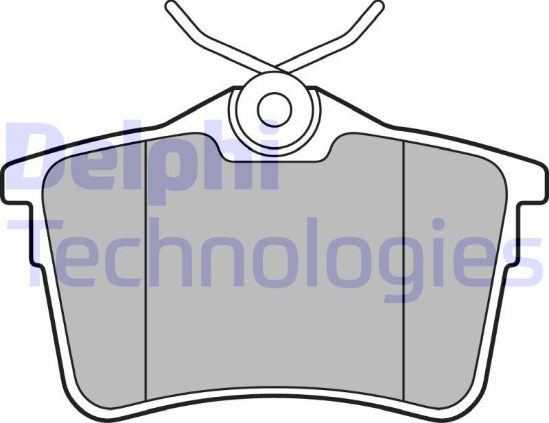 Тормозные колодки Delphi (Low-Metallic). Артикул LP2147