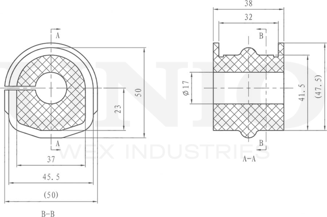 Втулка стабилизатора (Unio). Артикул RMP-10003