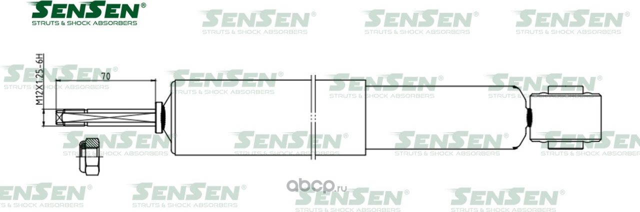 АМОРТ. ЗАД. TOYOTA LAND CRUISER (KDJ12_, GRJ12_) LAND CRUISER PRADO (K (Sensen). Артикул 12140106