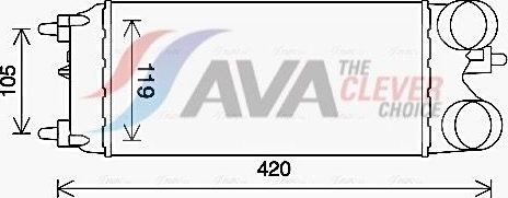 Интеркулер AVA. Артикул FD4649
