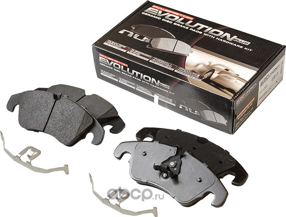 Передние керамические колодки Evolution PLUS Z17 PowerStop 17-1322. Артикул 171322