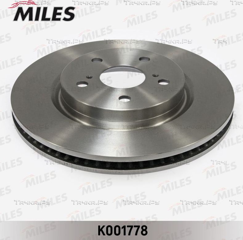 Тормозной диск Miles для Toyota RAV4 V (XA50) 2018-2026. Артикул K001778