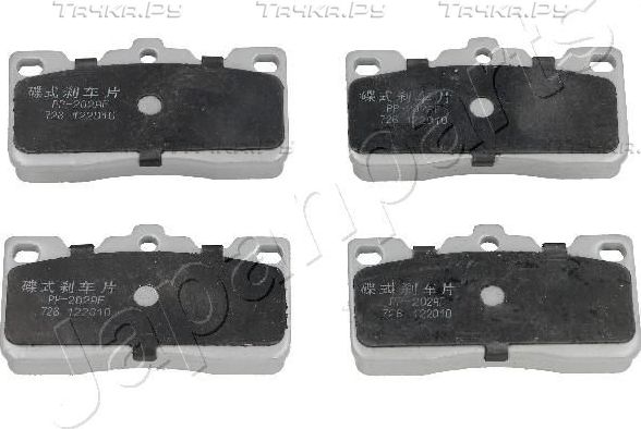 Тормозные колодки Japanparts. Артикул PP-202AF