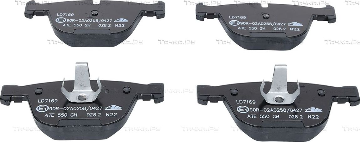 Тормозные колодки ATE Ceramic задние для BMW X5 II (E70) 2007-2009. Артикул 13.0470-7169.2