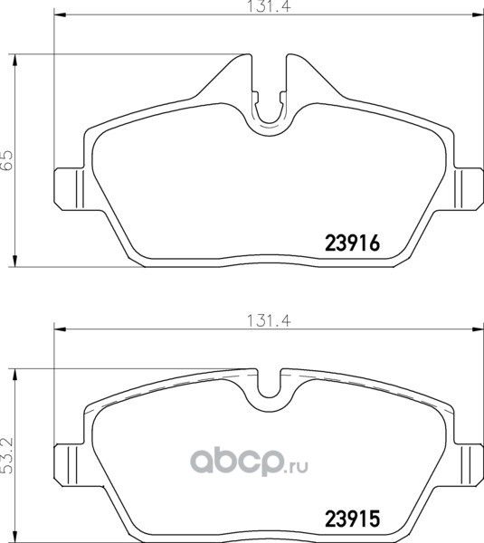 Колодки тормозные BMW 1 (E81,E82,E88) передние (4шт.) TEXTAR. Артикул 2391604